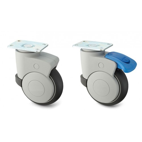 Dual Brake System Caster (Plate Type)